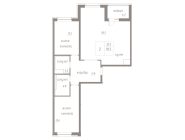 2-комнатная, 86 м² — ЖК ЖК Лайф Лесная