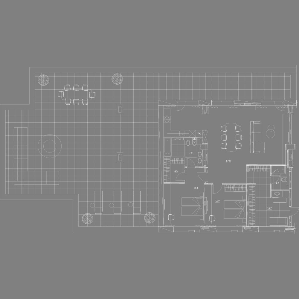 2-комнатная, 180 м² — ЖК Апарт-отель Ye's Marata (Йес Марата)