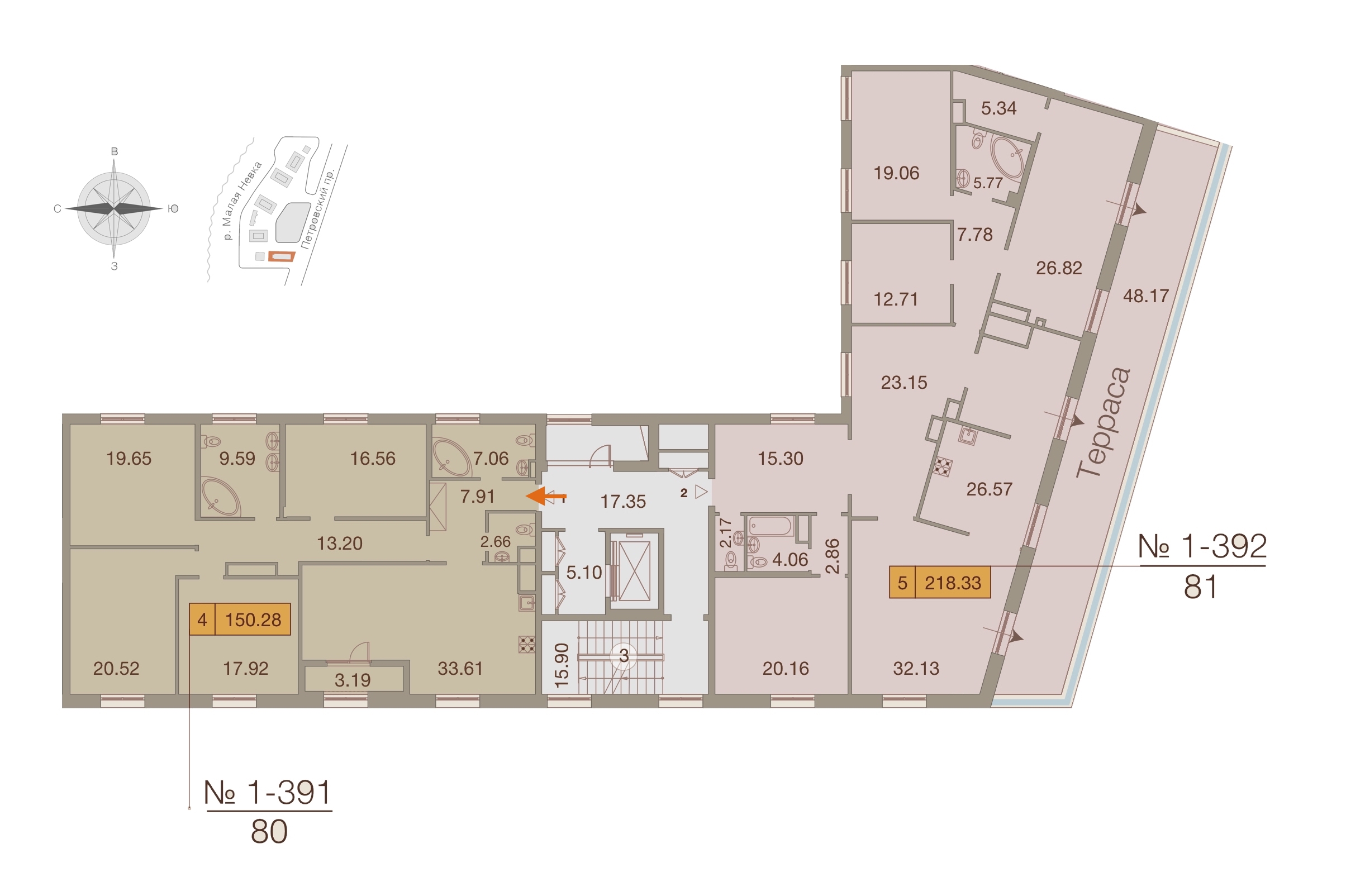 4-комнатная, 150 м² — ЖК ЖК Neva Haus (Нева Хаус)