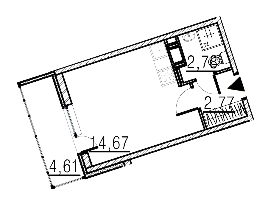 Студия, 20 м² — ЖК ЖК Мурино Парк