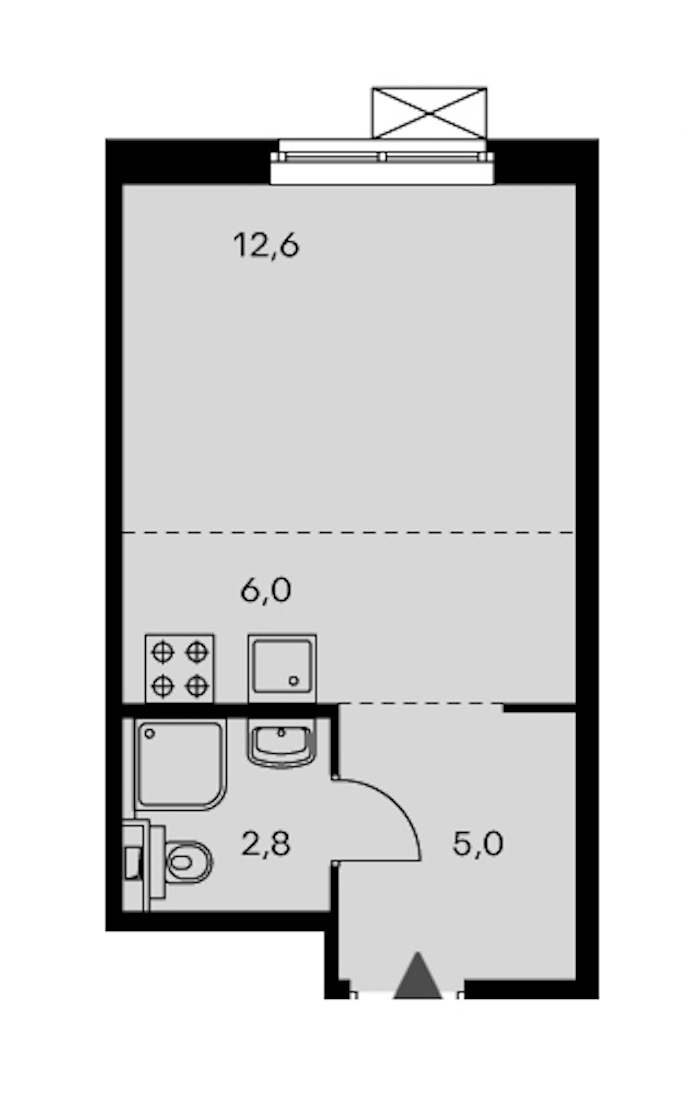 Студия, 26 м² — ЖК ЖК Орловский парк