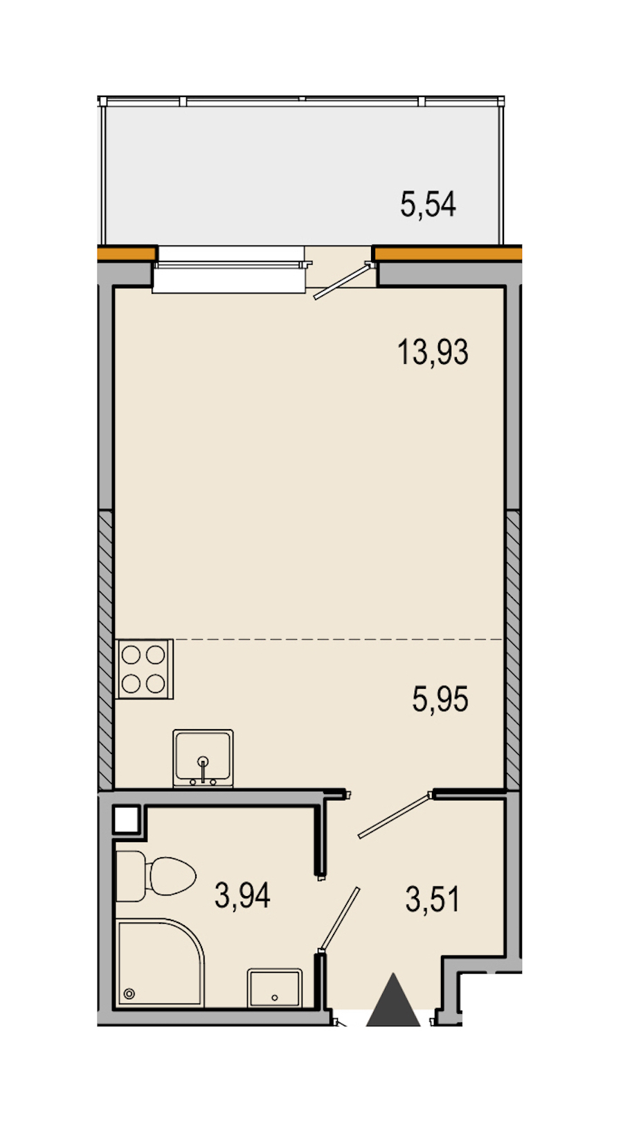 Студия, 27 м² — ЖК ЖК ТАРМО
