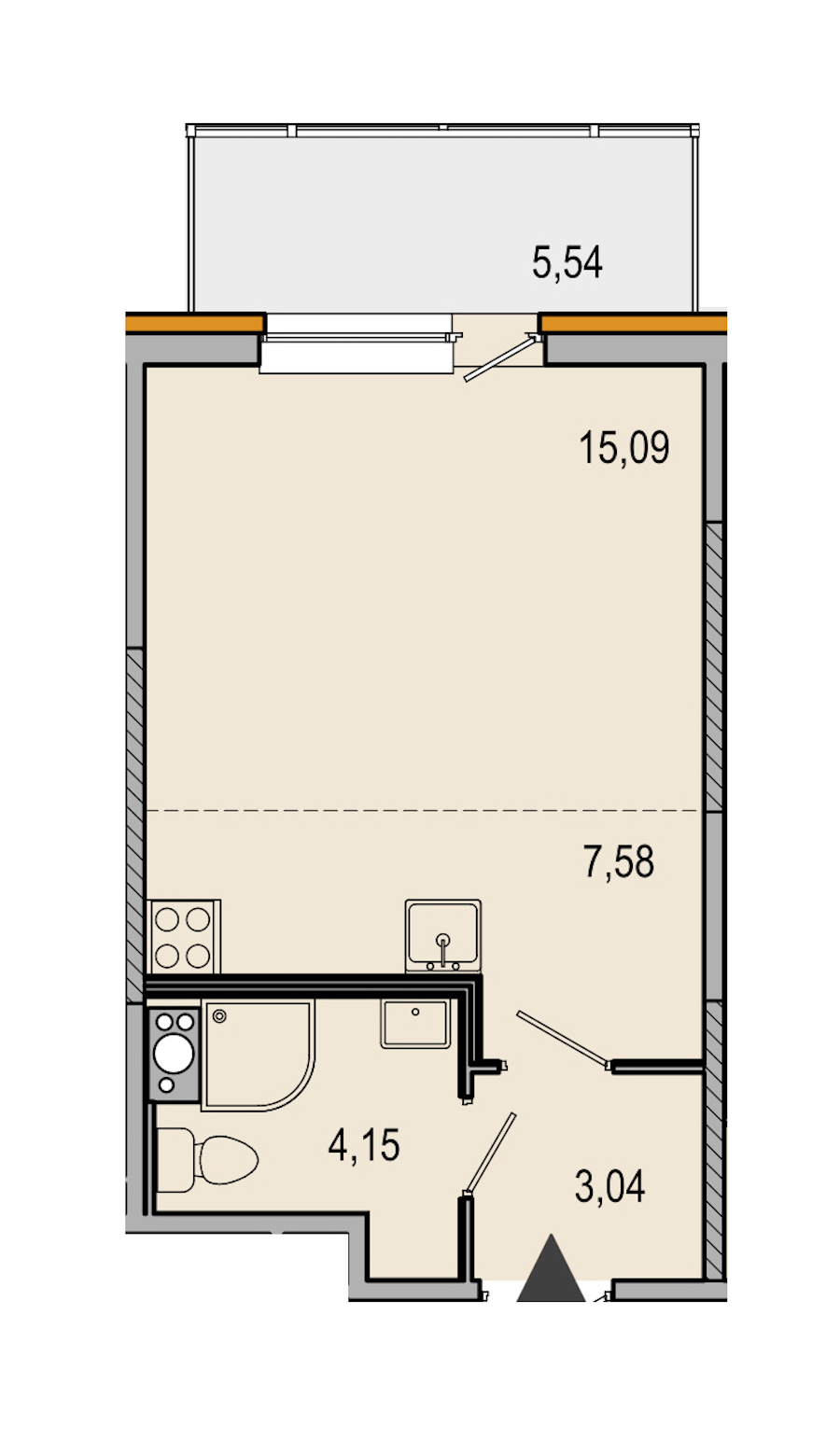 Студия, 30 м² — ЖК ЖК ТАРМО