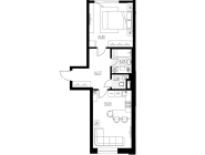 1-комнатная, 59 м² — ЖК ЖК Botanica (Ботаника)