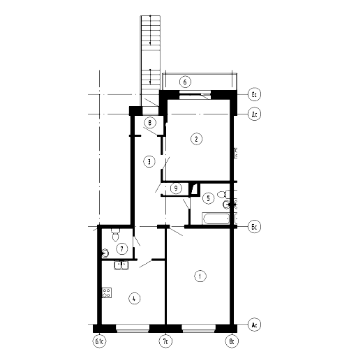 2-комнатная, 89 м² — ЖК ЖК Эталон на Неве