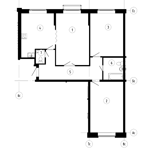 3-комнатная, 106 м² — ЖК ЖК Эталон на Неве