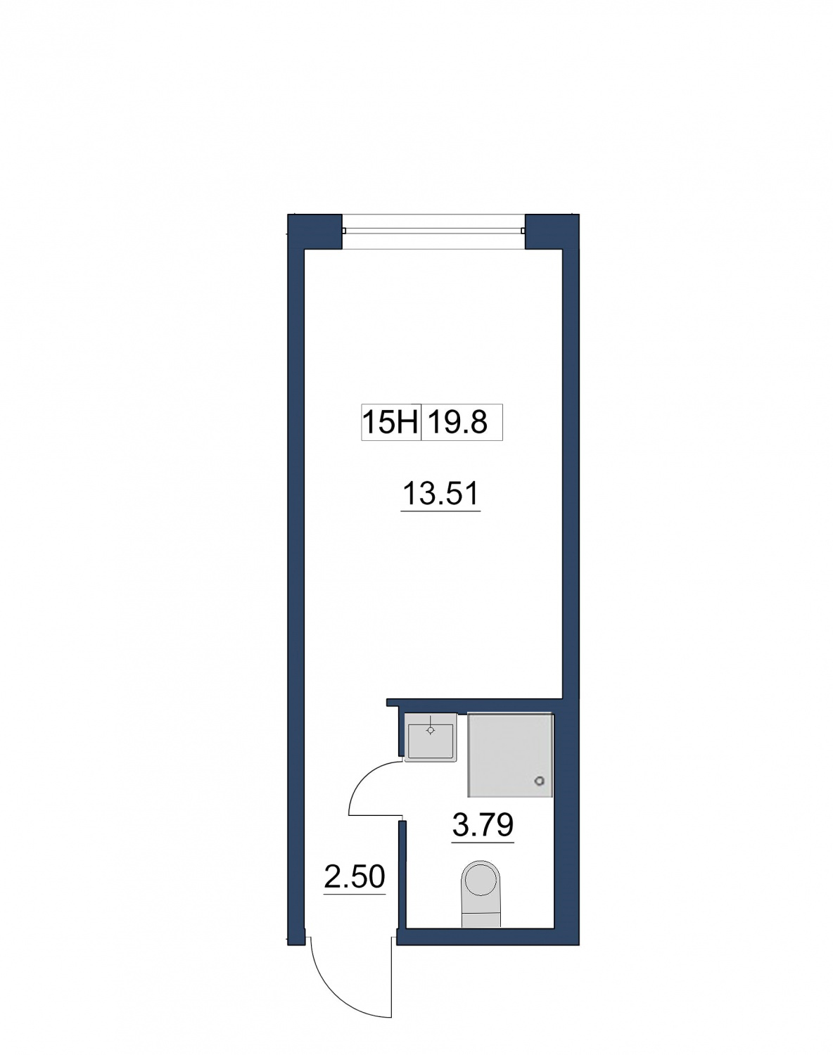 Студия, 20 м² — ЖК ЖК Курортный