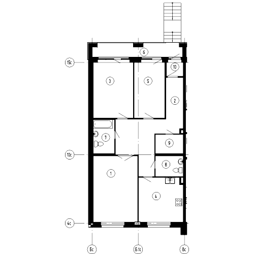 3-комнатная, 111 м² — ЖК ЖК Эталон на Неве